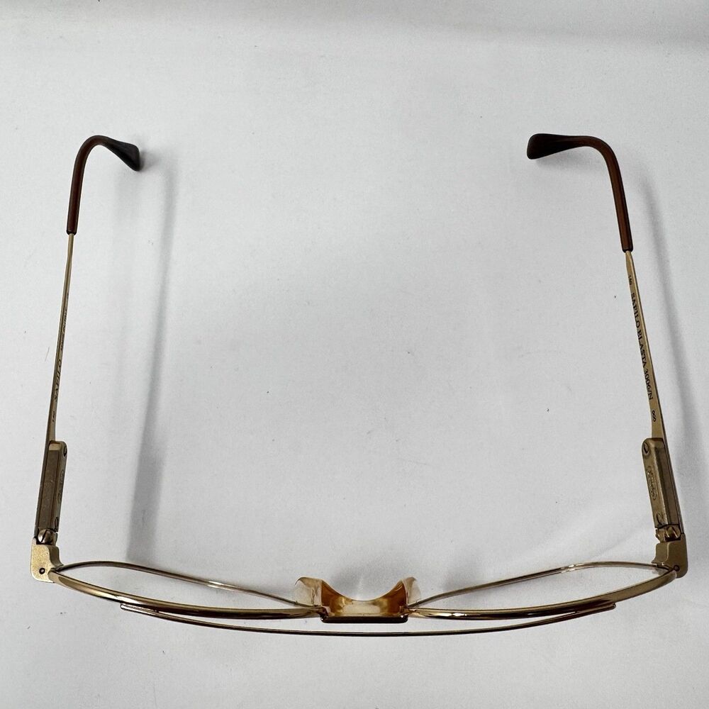 Safilo Elasta 3006/N 000 Gold Eyeglass Frames Vintage 1970s-80s 59-17-140 New - Picture 4 of 11